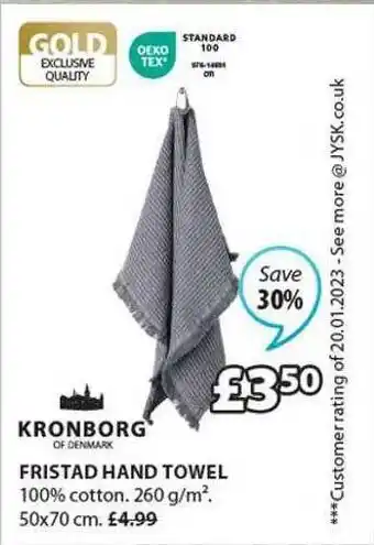 Kronborg fristad hand towel