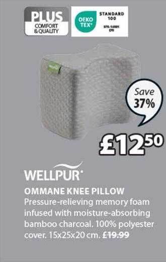 JYSK Wellpur ommane knee pillow offer