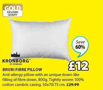 JYSK Kronborg bruri fibre pillow offer