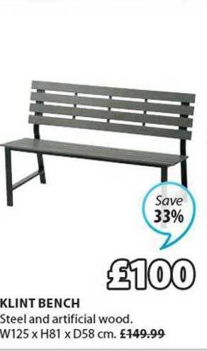JYSK Klint bench offer