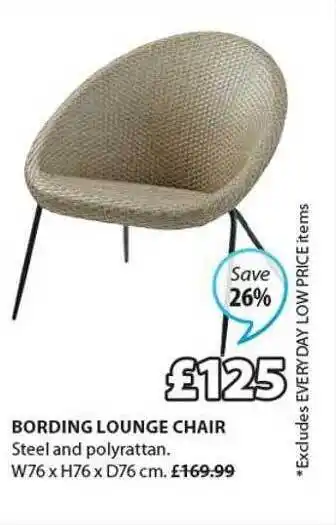 JYSK Bording lounge chair offer