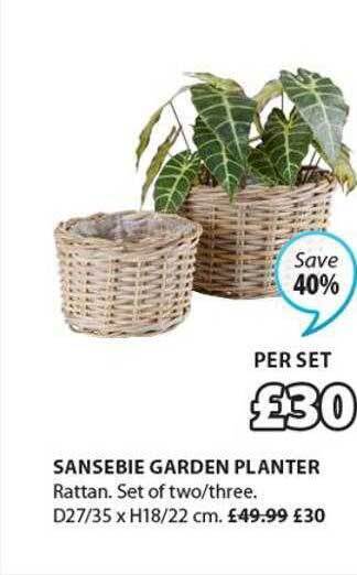JYSK Sansebie garden planter offer