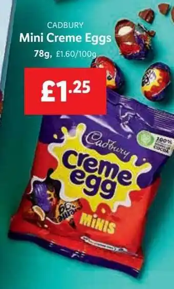 Lidl Cadbury mini creme eggs offer