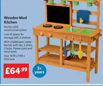 Lidl Wooden mud kitchen offer