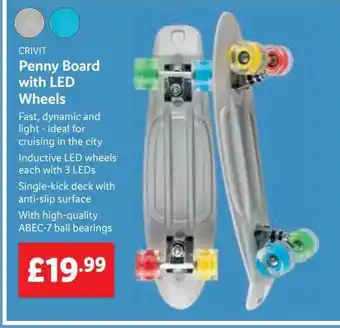 Lidl Crivit penny board with led wheels offer