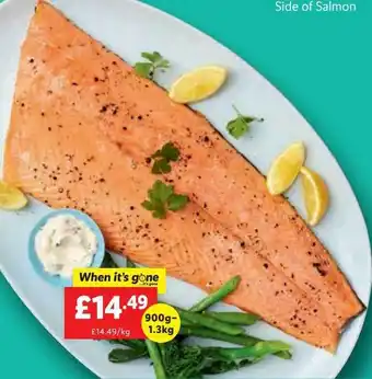 Lidl Side of salmon offer