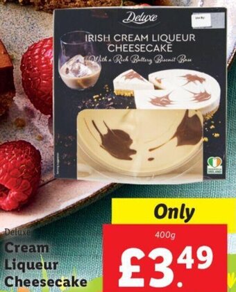 Lidl Deluxe Cream Liqueur Cheesecake 400 g offer