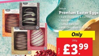 Lidl Deluxe Premium Easter Eggs 200 g offer
