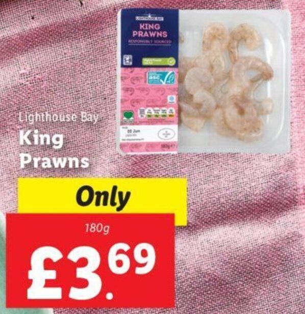 Lighthouse Bay King Prawns 180 g offer at Lidl