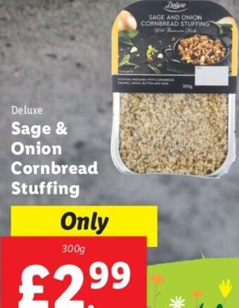Lidl Deluxe Sage & Onion Cornbread Stuffing 300g offer