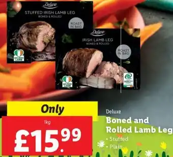 Lidl Deluxe Boned and Rolled Lamb Leg 1kg offer