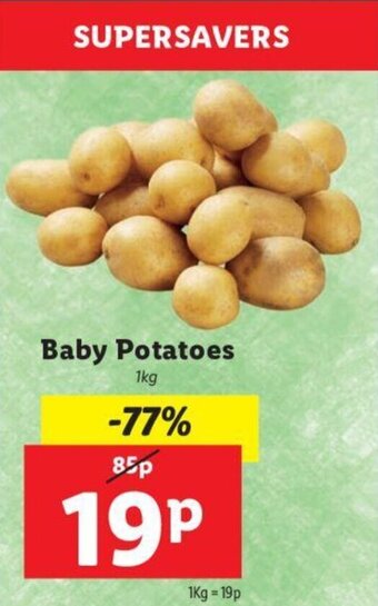 Lidl Baby Potatoes 1kg offer