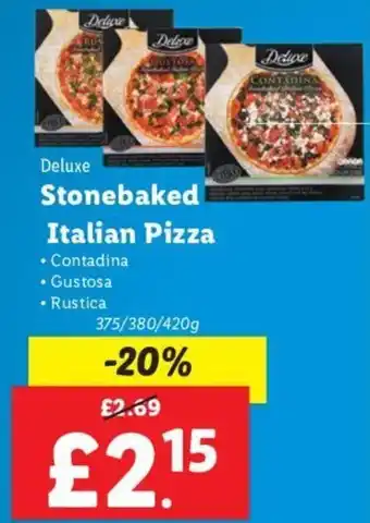 Lidl Deluxe Stonebaked Italian Pizza offer