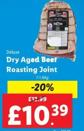 Lidl Deluxe Dry Aged Beef Roasting Joint offer