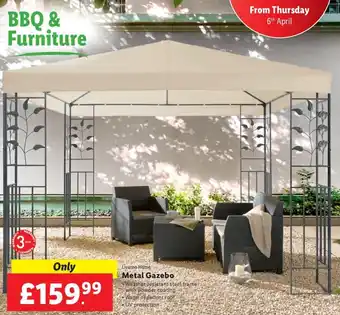 Lidl Livarno Home Metal Gazebo offer