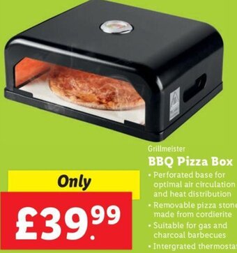 Lidl Grillmeister BBQ Pizza Box offer