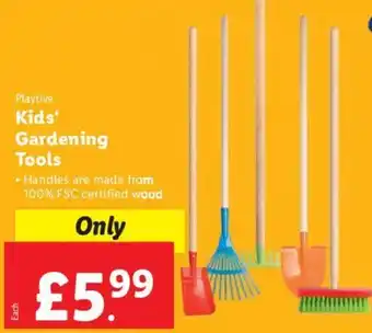 Lidl Playtive Kids' Gardening Tools offer