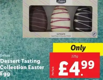 Lidl Deluxe Dessert Tasting Collection Easter Egg 225g offer