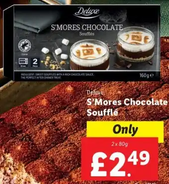 Lidl Deluxe S'Mores Chocolate Souffle 2 x 80g offer