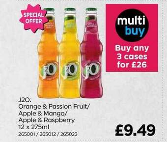 Bestway J20 : orange & passion fruit-apple & mango-apple & raspberry offer