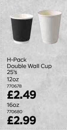 Bestway H-pack double wall cup offer