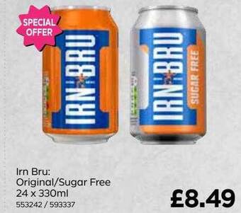 Bestway Irn bru : original-sugar free offer