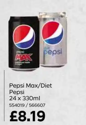 Bestway Pepsi max-diet pepsi offer