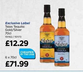 Bestway Tejas tequila offer