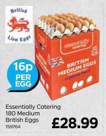 Bestway Essentially catering 180 medium british eggs offer