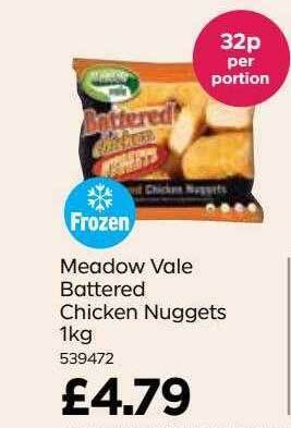 Bestway Meadow vale battered chicken nuggets offer