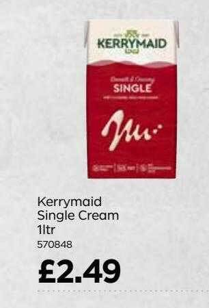 Bestway Kerrymaid single cream offer