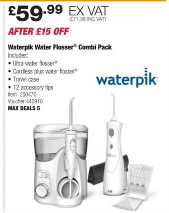 Costco Waterpik water flosser combi pack offer