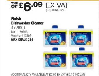 Costco Finish dishwasher cleaner offer