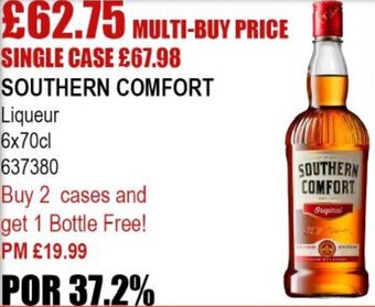 Bestway Southern Comfort Liqueur 6x70cl offer