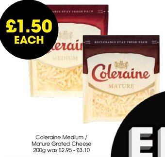 Centra Coleraine Medium / Mature Grated Cheese 200g offer