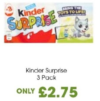 Centra Kinder Surprise 3 Pack offer