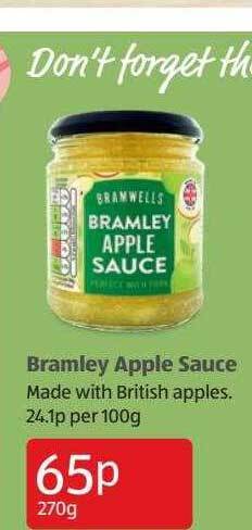 Aldi Bramley apple sauce offer