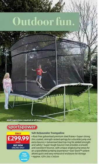 Sportspower 14ft rebounder trampoline
