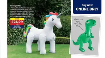 Aldi Giant sprinkler offer