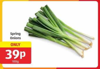 Aldi Spring onions offer