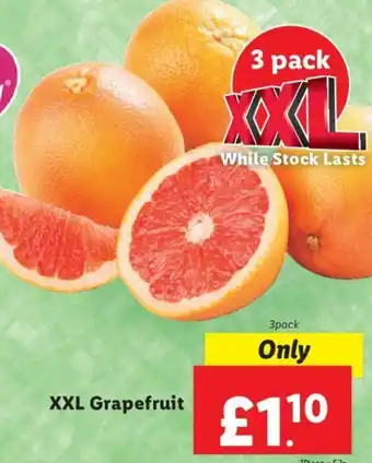 Lidl XXL Grapefruit 3 pack offer
