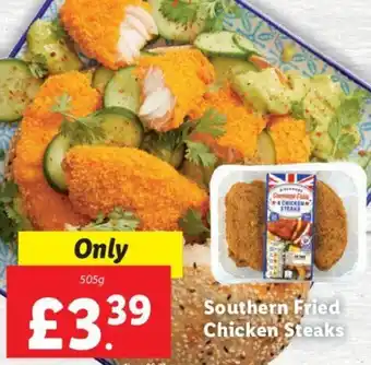 Lidl Southern Fried Chicken Steaks 505g offer