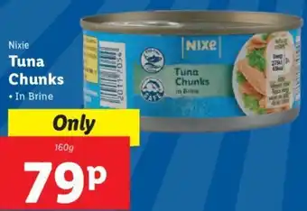 Lidl Nixie Tuna Chunks 160 g offer