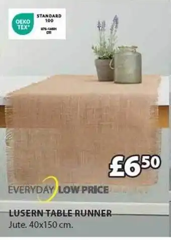 JYSK Lusern table runner offer