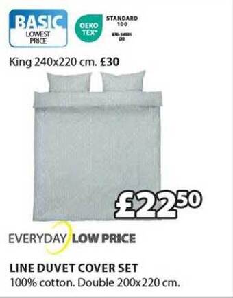 JYSK Line duvet cover set offer