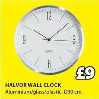 JYSK Halvor wall clock offer