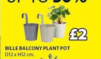 JYSK Bille balcony plant pot offer
