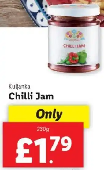 Lidl Kuljanka Chilli Jam 230g offer