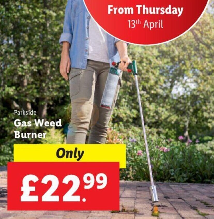 Parkside Gas Weed Burner offer at Lidl