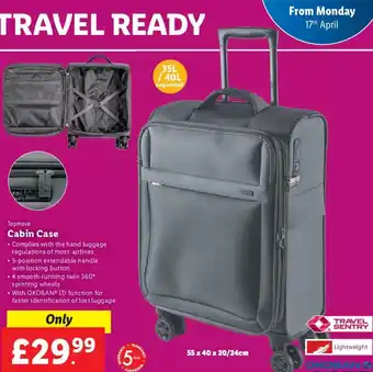 Lidl Topmove Cabin Case offer